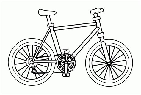 Free Printable Bicycle Coloring Pages
